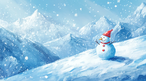 雪人插画