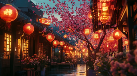 古风场景春暖花开