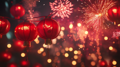 喜庆灯笼烟花
