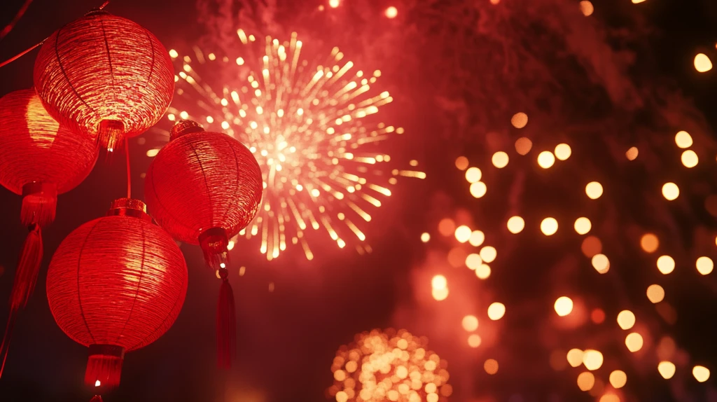喜庆灯笼烟花
