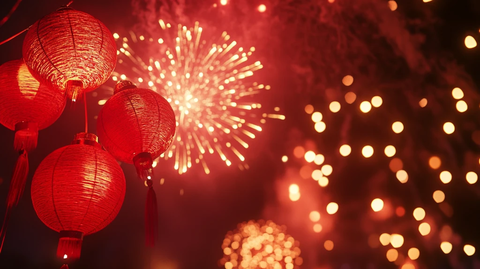 喜庆灯笼烟花