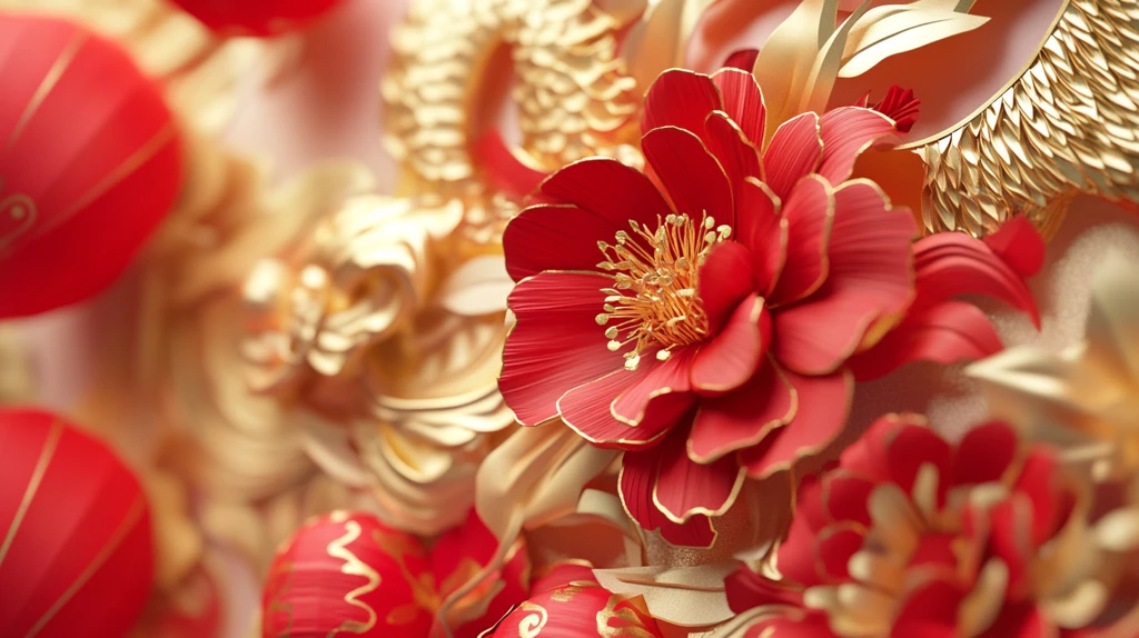 春节红灯笼花艺