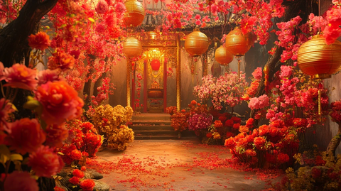 古代中状元报喜场景