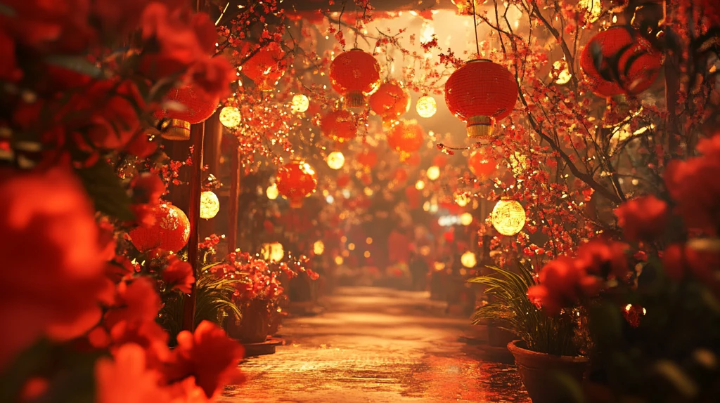 沉浸式中式婚礼迎宾区