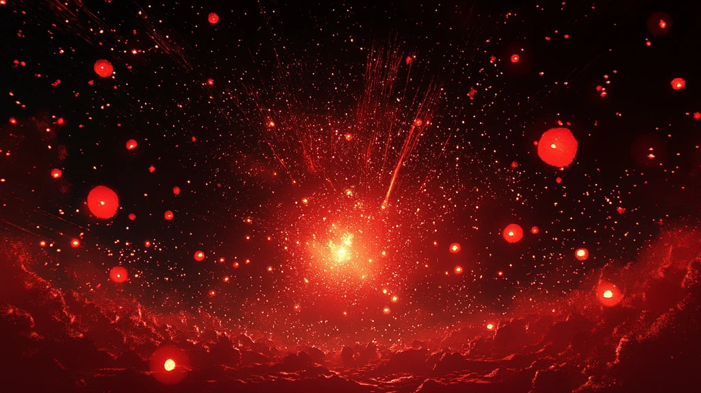 红色科技宇宙背景