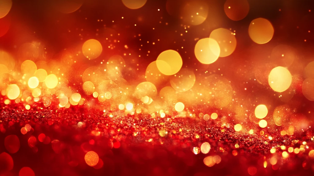 红色梦幻闪耀背景