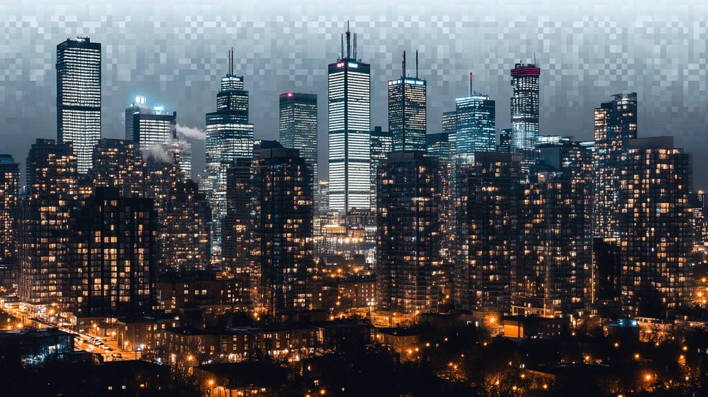 城市夜晚超大尺寸全景