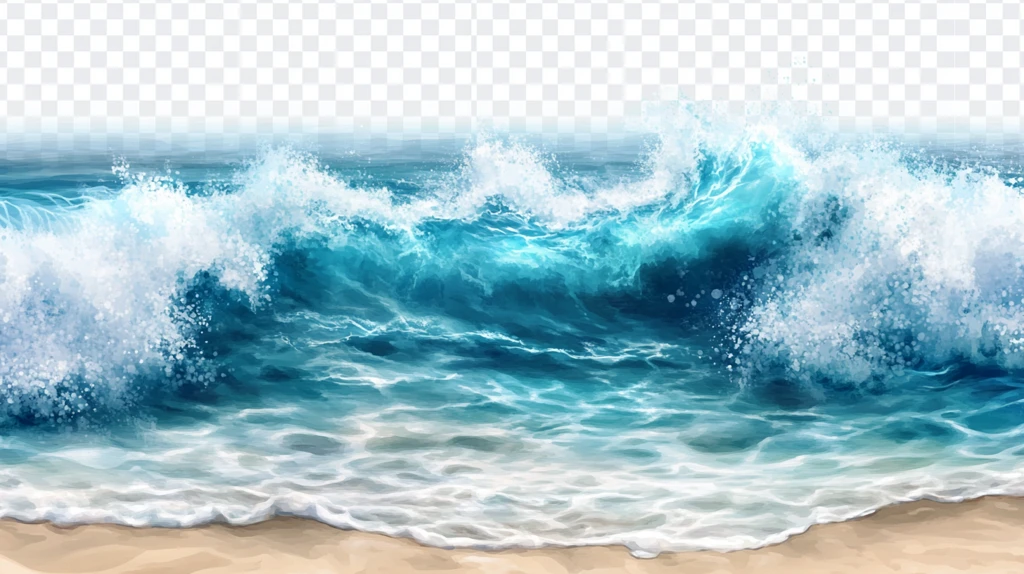 波涛水形海涛水元素