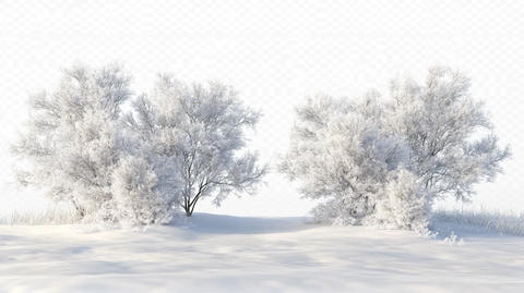 冬季冬天白雪雪地雪原