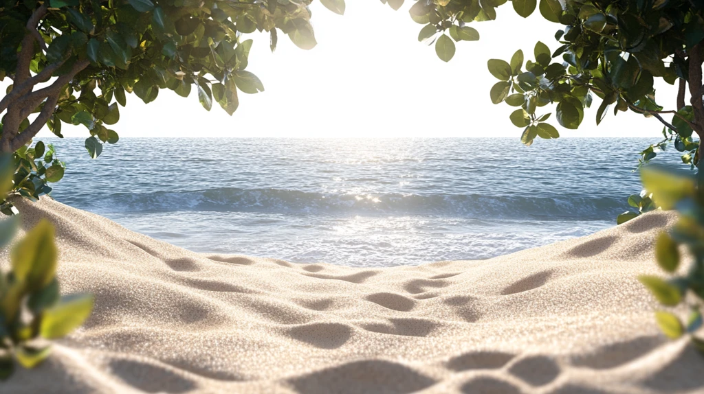 唯美韵律自然海边背景