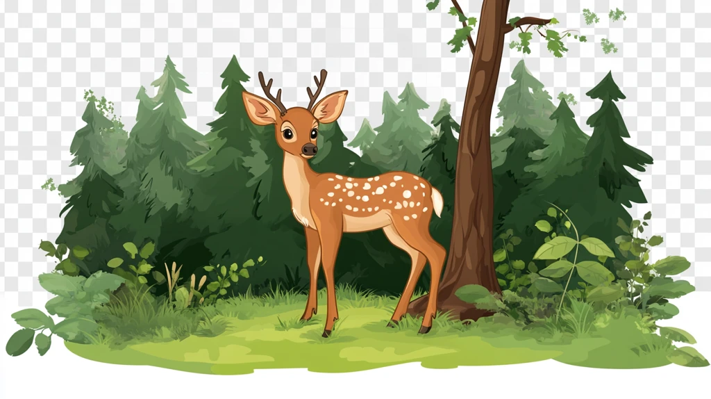 森林小鹿动物