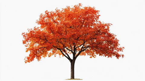 一颗红叶树