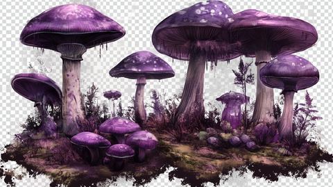 紫色蘑菇小精灵