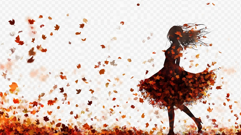 手绘创意跳舞少女插画