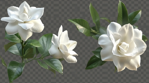 写实喷绘茉莉花