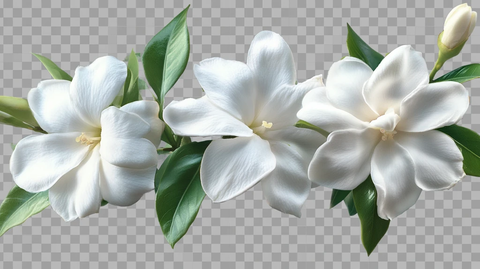 写实喷绘茉莉花