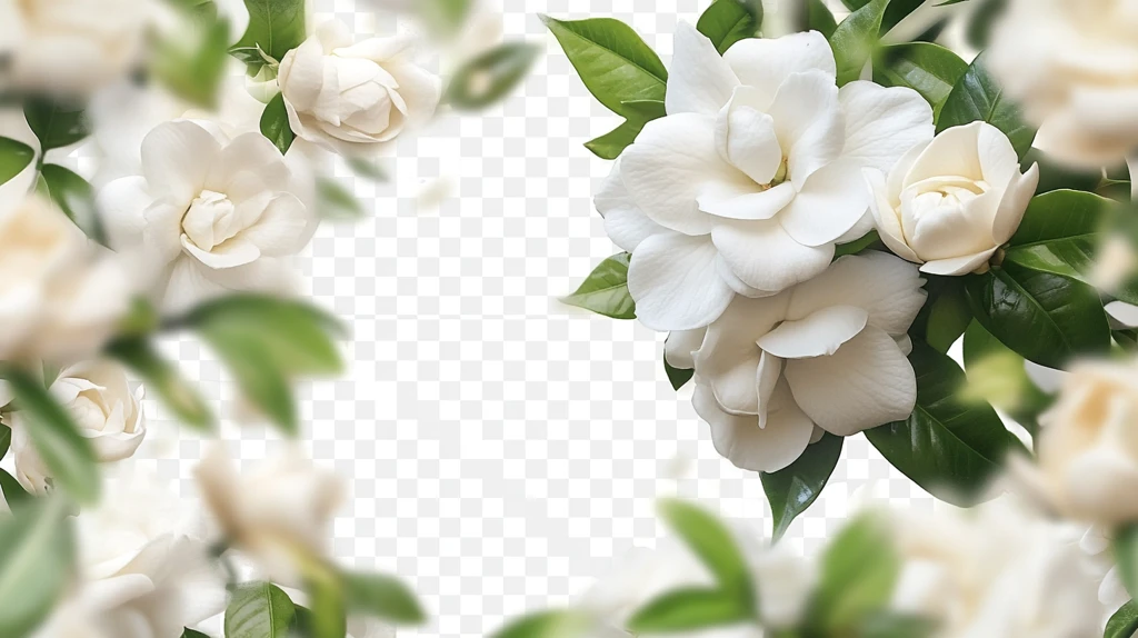 写实喷绘茉莉花