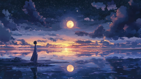 星月河幻想插画