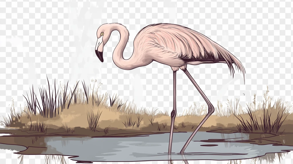 火烈鸟免抠