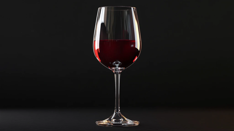 黑底红酒杯