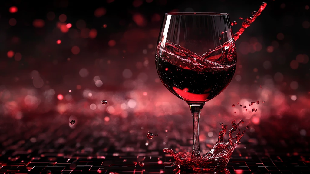 倒红酒场景图