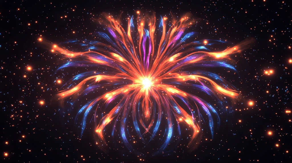 抽象绚丽烟火背景墙