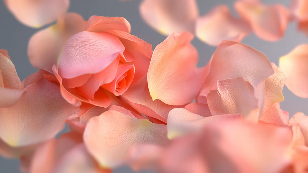 立体玫瑰花藤背景