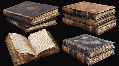 复古书造型效果图