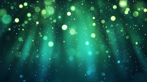 蓝绿色光影光斑背景