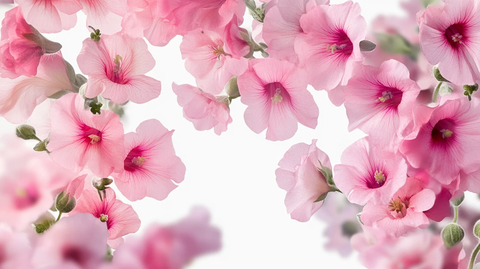 粉色喇叭花背景