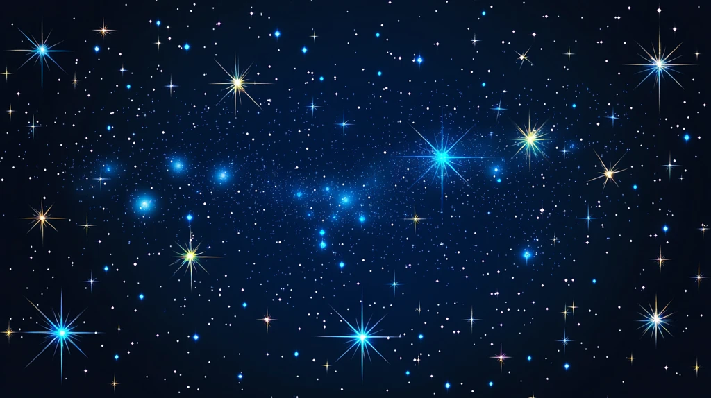深蓝色星光点点