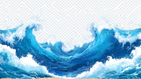 波涛水形海涛水元素