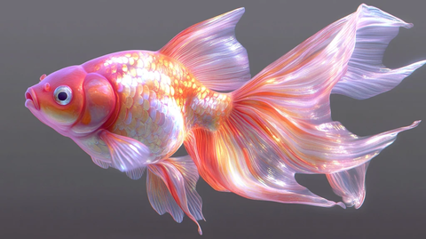 卡通写实红鲤鱼