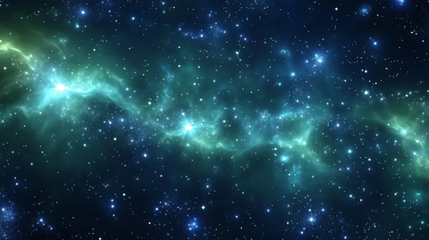 繁星点点蓝色动态宇宙