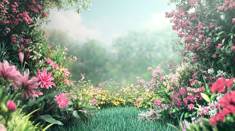 大气花卉场景