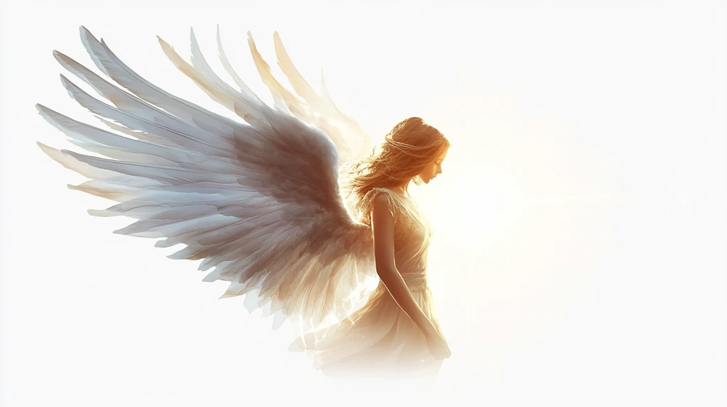 翅膀天使海报背景