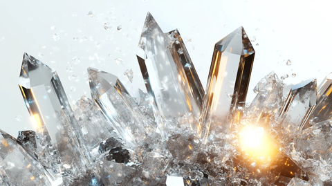 珠宝玻璃碎片光芒四射