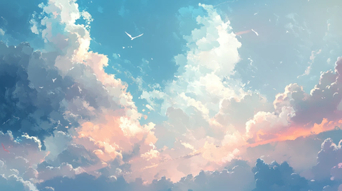 唯美云彩风景画