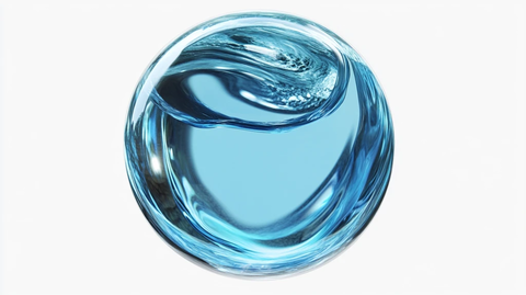 蓝色水晶球素材