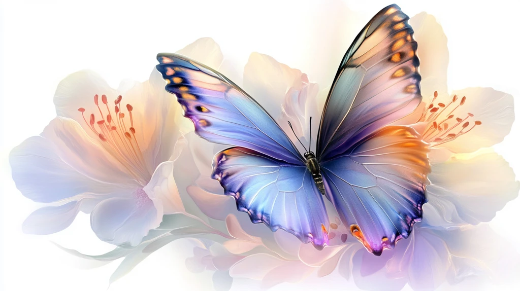 高清手绘蝴蝶