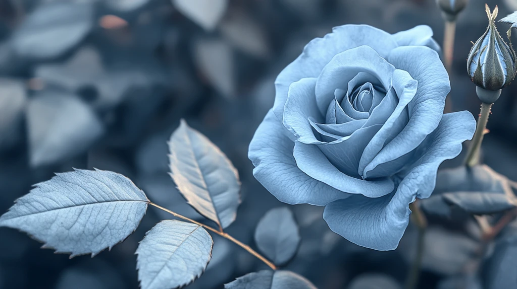 背景蓝玫瑰图片素材