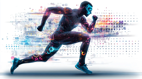 动感跑步背景