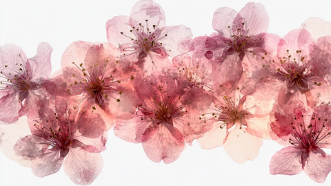 唯美花瓣创意桃花