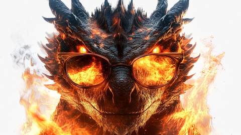 巨龙吐焰空中舞