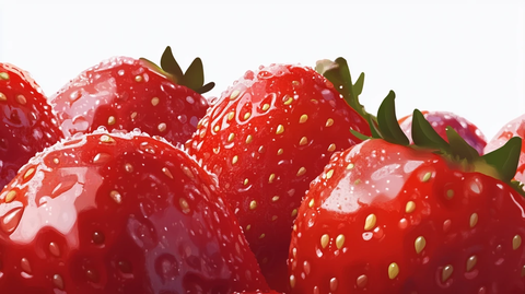 多角度展示草莓