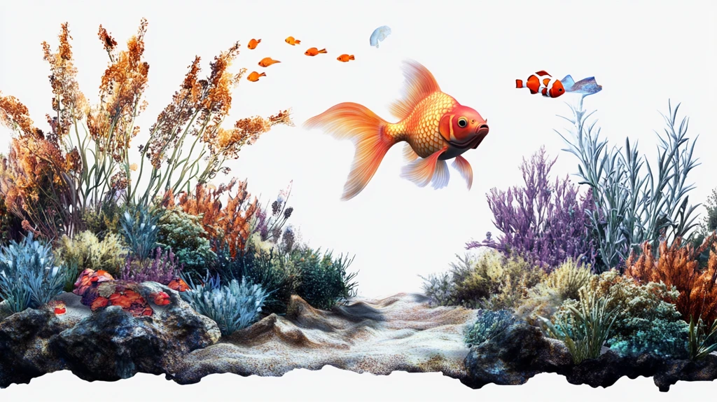 立体画素材金鱼立体画