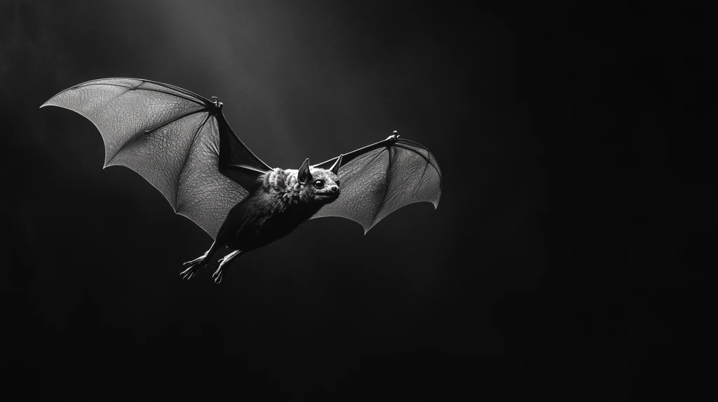 夜空飞翔的蝙蝠