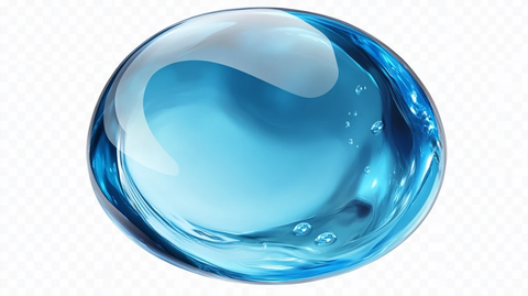 蓝色水晶球素材