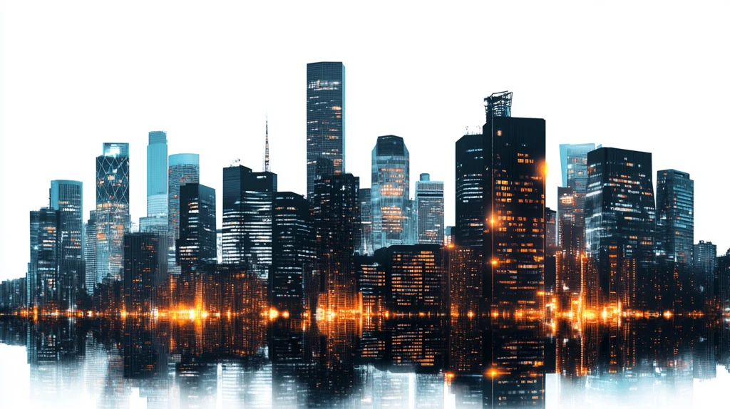 现代城市科技背景