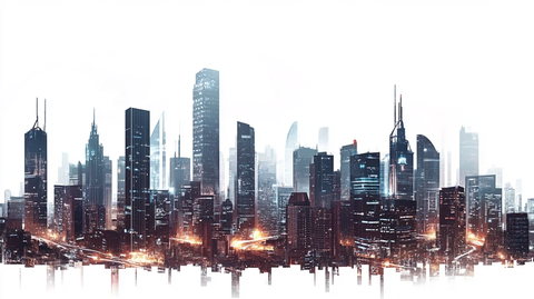 现代城市科技背景